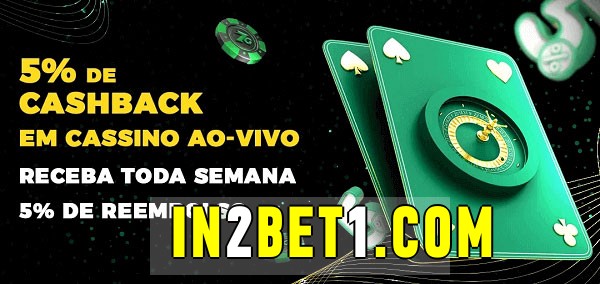 Promoções do cassino ao Vivo in2bet 